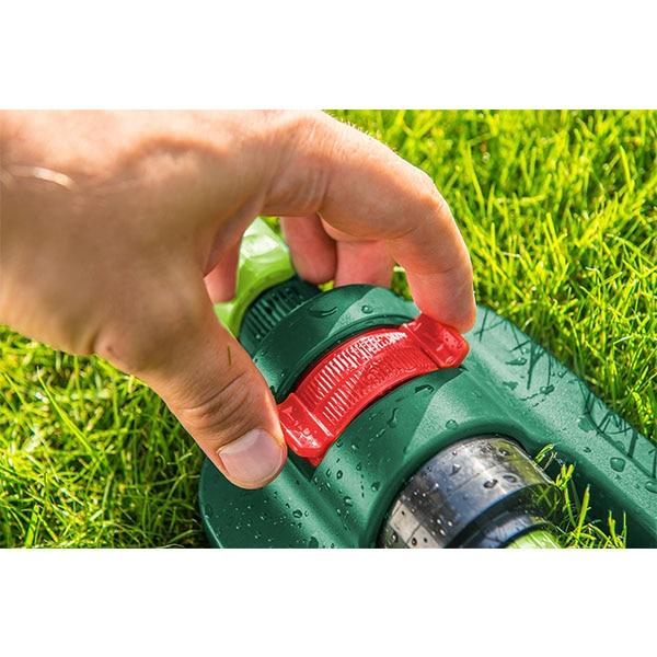 Aspersor oscilant 16 duze pulverizare suprafata irigare 378 m2