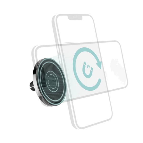 Suport auto Hama Lock, magnetic (Argintiu/Negru)