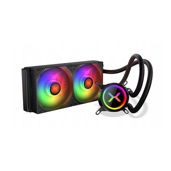 Cooler CPU Krux  HydroX 240, iluminare aRGB, 1800 rpm (Negru)