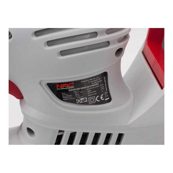 Trimmer de gard viu, Nac, 600 W, Alb