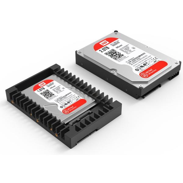 Adaptor HDD Caddy Orico 1125SS, HDD/SSD 2.5inch la 3.5inch (Negru)