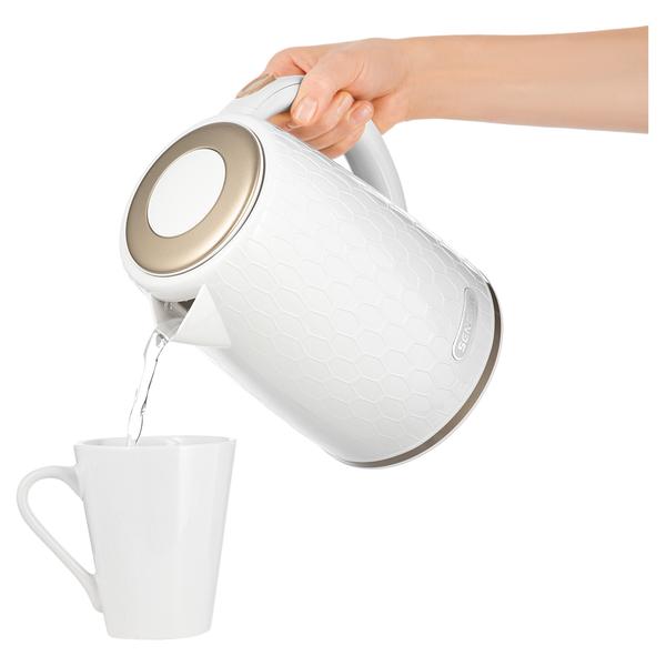 Fierbator electric de apa Sencor SWK7200WH, 1.7 l, 2200 W, Oprire automata, Baza 360 (Alb)