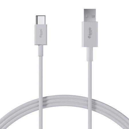 Cablu de date si incarcare Allity AUC-03, USB-A la USB-C, 3A, 1m (Alb)
