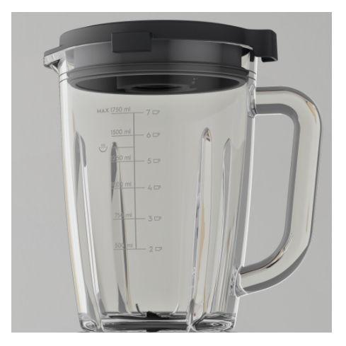 Blender Electrolux Explore 6 E6TB1-6ST, 1400W, 1.5l, viteza variabila + Pulse, 6 lame detasabile, cana din sticla borosilicata, 3 programe (Negru/Argintiu)