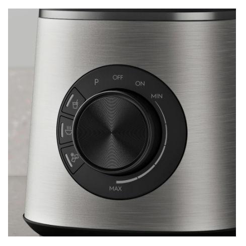 Blender Electrolux Explore 6 E6TB1-6ST, 1400W, 1.5l, viteza variabila + Pulse, 6 lame detasabile, cana din sticla borosilicata, 3 programe (Negru/Argintiu)