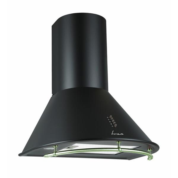 Hota incorporabila decorativa Fram FDH-660HRBK, 589 mc/h, 1 Motor, Lumina LED, 1 Filtru aluminiu (Negru)