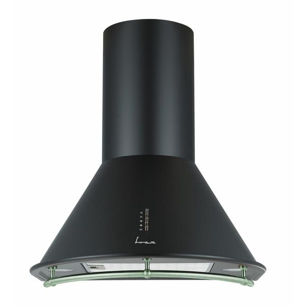 Hota incorporabila decorativa Fram FDH-660HRBK, 589 mc/h, 1 Motor, Lumina LED, 1 Filtru aluminiu (Negru)