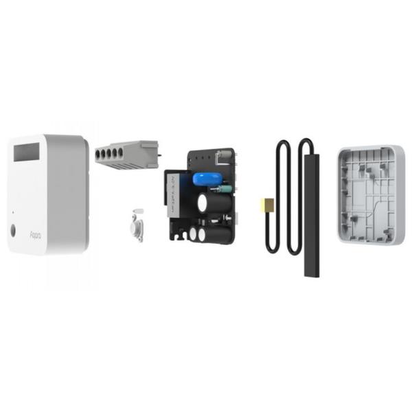 Releu AQARA Single Switch Module T1, Zigbee 3.0, Cu Nul, Control prin asistenti vocali, Monitorizare consum energie (Alb)