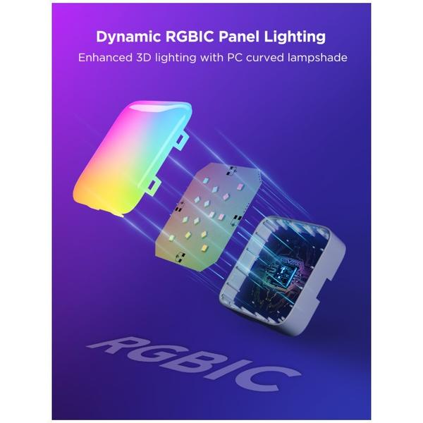 Kit 10 panouri luminoase LED RGBIC inteligente Govee H8069, Matter, Wi-Fi + Bluetooth, Alexa , Google Asistant