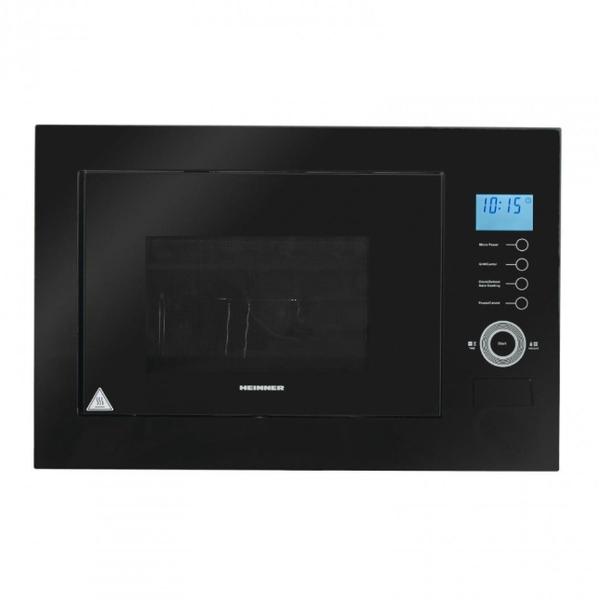 Cuptor cu microunde incorporabil HEINNER HMW-MDBI34CTBK, 25 l, 900 W, Timer, Control Touch, Grill, 1000 W, 5 trepte putere, 8 programe (Negru)