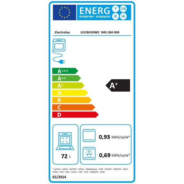 Cuptor incorporabil Electrolux LOC8H39WZ, 72 l, SteamCrisp-gatire cu abur, Conectivitate WI-FI, Afisaj digital, Meniu in limba romana, 167 programe predefinite, Timer cu display electronic, Grill, Senzor gatire, Clasa energetica A+, Sticla neagra (Negru)