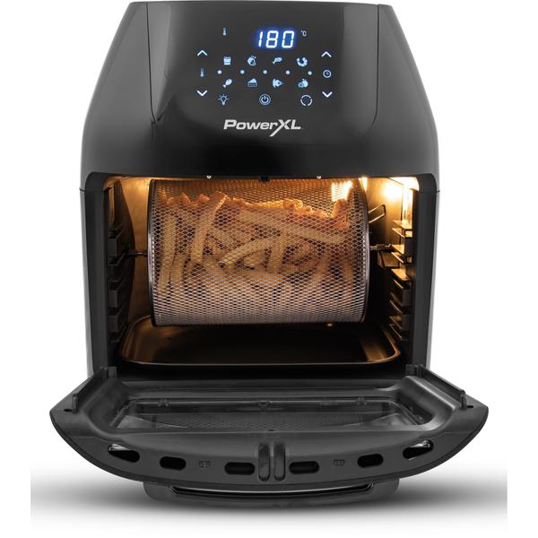 Friteuza multifunctionala cu aer cald MediaShop Power AirFryer 9 in 1 M16438, 1800W, 8 programe automate, 9L (Negru)