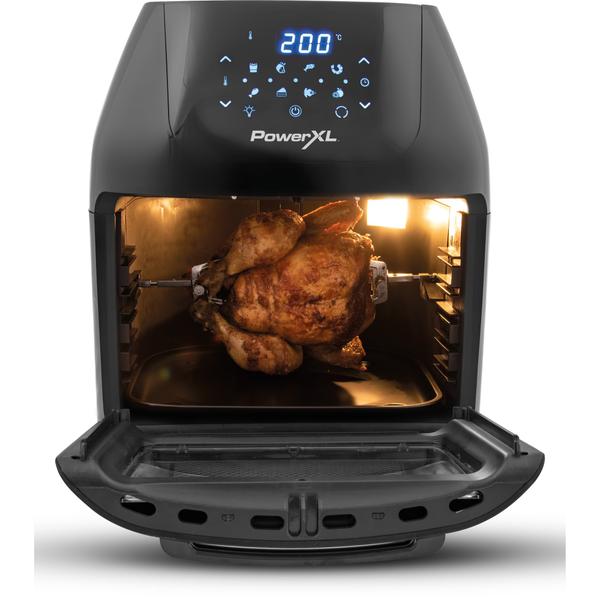 Friteuza multifunctionala cu aer cald MediaShop Power AirFryer 9 in 1 M16438, 1800W, 8 programe automate, 9L (Negru)