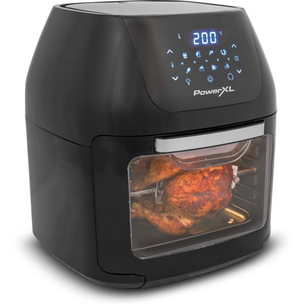 Friteuza multifunctionala cu aer cald MediaShop Power AirFryer 9 in 1 M16438, 1800W, 8 programe automate, 9L (Negru)