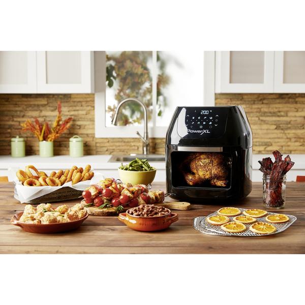 Friteuza multifunctionala cu aer cald MediaShop Power AirFryer 9 in 1 M16438, 1800W, 8 programe automate, 9L (Negru)