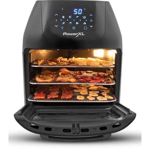 Friteuza multifunctionala cu aer cald MediaShop Power AirFryer 9 in 1 M16438, 1800W, 8 programe automate, 9L (Negru)