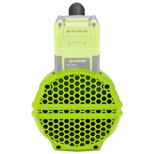 Suflanta frunze cu acumulator Fieldmann FZF 70605-0, 270 km/h, Capacitate 9.52 mc/h, Acumulatorul si incarcatorul nu sunt incluse (Negru/VerdE)