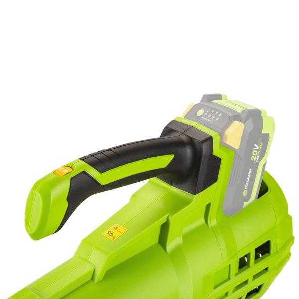 Suflanta frunze cu acumulator Fieldmann FZF 70605-0, 270 km/h, Capacitate 9.52 mc/h, Acumulatorul si incarcatorul nu sunt incluse (Negru/VerdE)