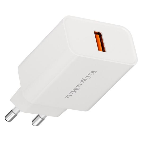 Incarcator retea Kruger&Matz KM0851, 18W, Quick Charge 3.0 (Alb)