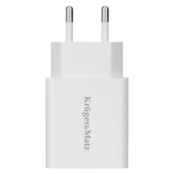 Incarcator retea Kruger&Matz KM0851, 18W, Quick Charge 3.0 (Alb)