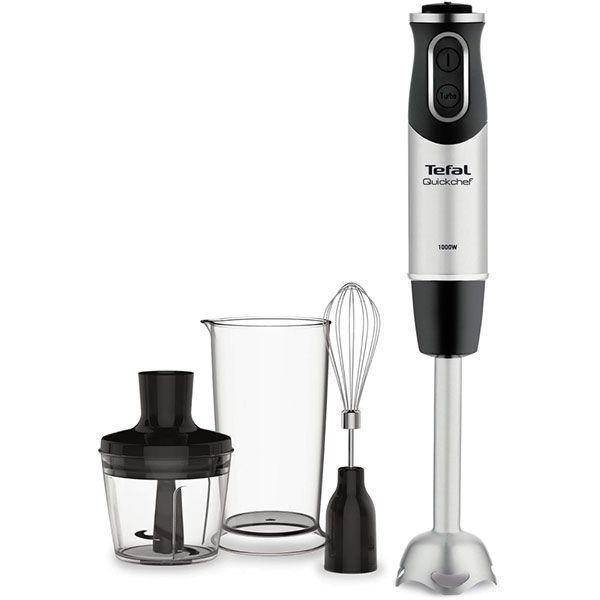 Mixer vertical TEFAL Quickchef 3in1 HB656838, 0.8l, 1000W, 20 trepte viteza (Argintiu/Negru)