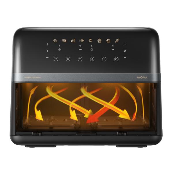 Friteuza cu aer MOVA AeroChef FD20 Pro, 2700 W, 9L, Metal, LED, 7 Moduri (Negru)