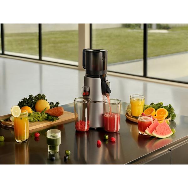 Storcator de fructe si legume MOVA SJ10 Slow Juicer cu sistem de presare a fructelor, 200 W (Argintiu)