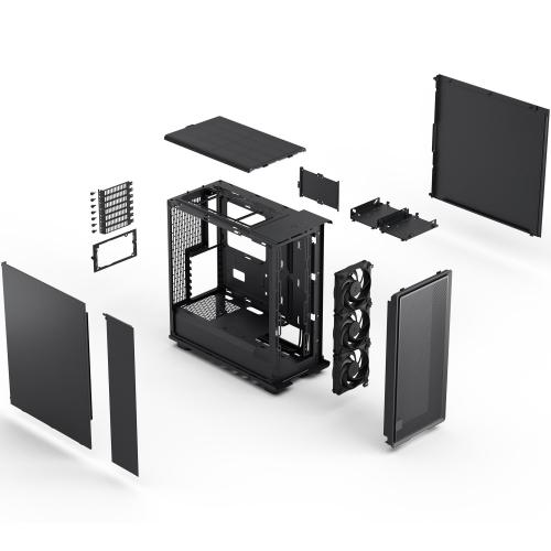 Carcasa Fractal Design Epoch Solid, Fara sursa, Middle Tower (Negru)