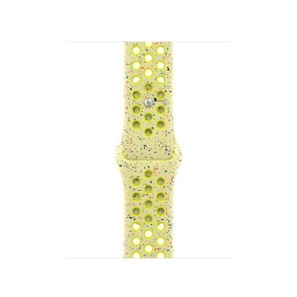 Curea Smartwatch Apple MG9W4ZM/A pentru Watch 40mm, Volt Splash Nike Sport Band, M/L (Galben)