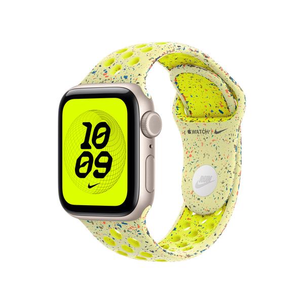 Curea Smartwatch Apple MG9W4ZM/A pentru Watch 40mm, Volt Splash Nike Sport Band, M/L (Galben)