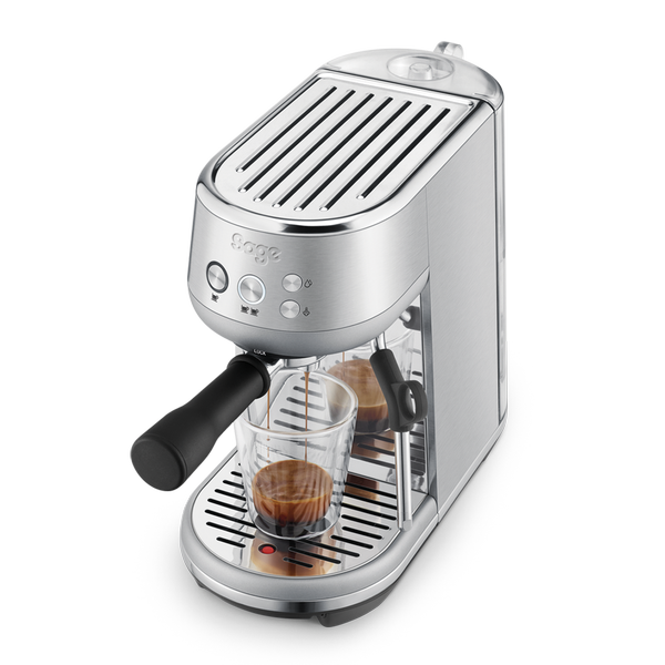 Espressor manual Sage the Bambino® SES450BSS4EEU1, 1600 W, Rezervor 1.4 l, 15 bar, Duza spumare lapte, Portafiltru 54mm (Inox)