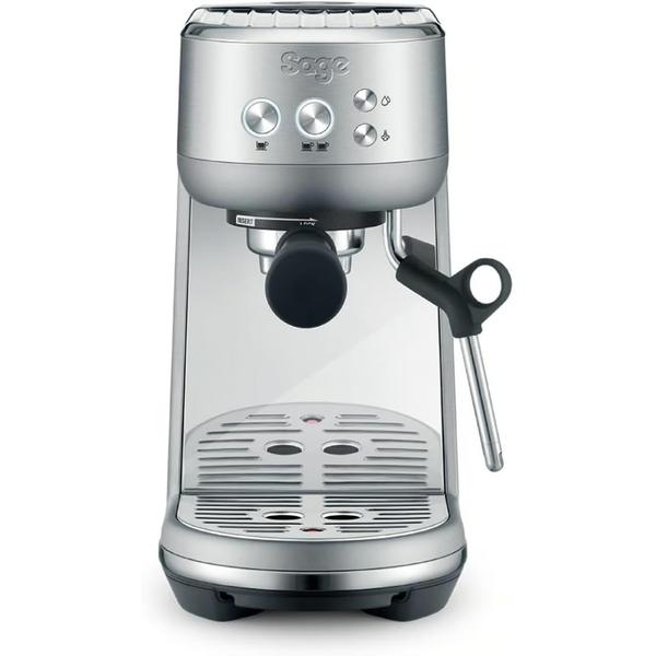 Espressor manual Sage the Bambino® SES450BSS4EEU1, 1600 W, Rezervor 1.4 l, 15 bar, Duza spumare lapte, Portafiltru 54mm (Inox)