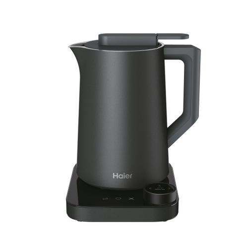 Fierbator de apa HAIER I-Master Series 7 HKE7W 011, 1.3 l, 2200 W, Temperatura ajustabila 37-100 C, Conectare hOn, Display LCD, Filtru anti-calcar (Negru)