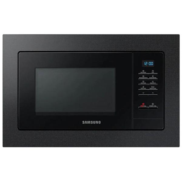 Cuptor cu microunde incorporabil Samsung MG23A7013CB, 23 L, 800 W, Functie Grill, Mod Eco, Dezghetare rapida (Negru)