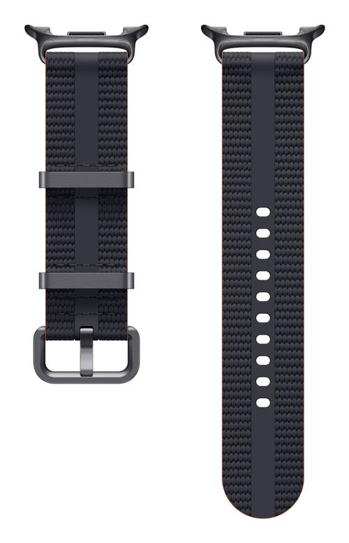Curea Smartwatch Samsung Athleisure Band ET-SOL32SBEGEU, (Small/Medium) pentru Galaxy Watch8 (Negru)