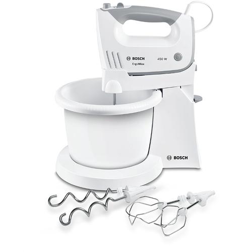 Mixer cu bol BOSCH MFQ36460, 450W, 5 viteze + Turbo (Alb-Gri)