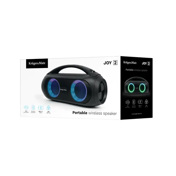 Boxa portabila Joy Kruger&Matz 20 W, Bluetooth 5.1, IPX5, TWS