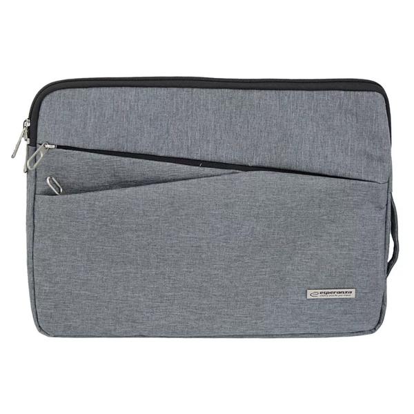 Husa laptop Esperanza Verona ET193 15.6inch, poliester, Gri