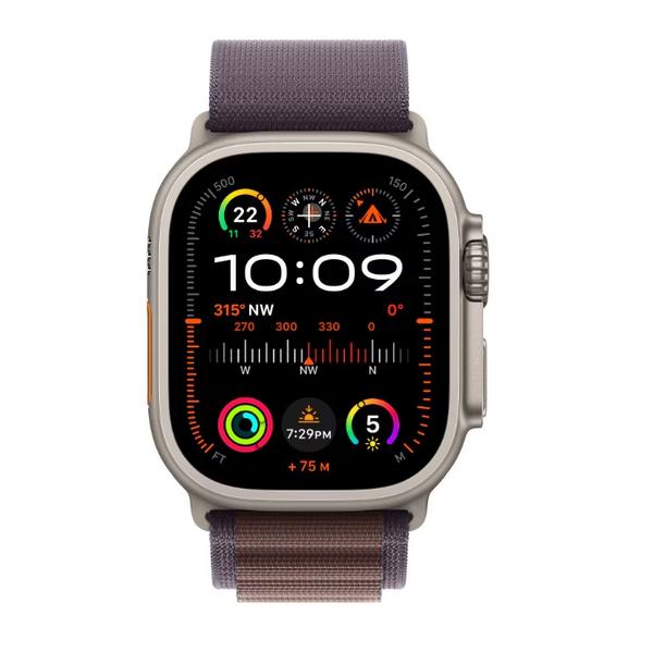 Curea pentru Apple Watch 49mm MT5Q3ZM/A, Alpine Loop, Medium (Indigo)