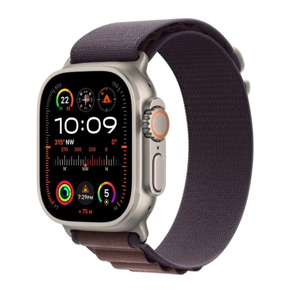 Curea pentru Apple Watch 49mm MT5Q3ZM/A, Alpine Loop, Medium (Indigo)