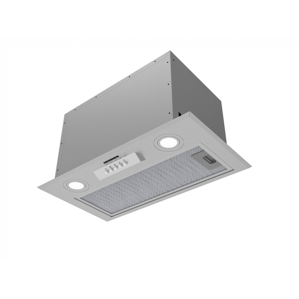 Hota incorporabila HEINNER HBIH-MD600IX, 610 m3/h, 3 viteze, 215 W, LED 2x1.5 W, Filtru aluminiu (Inox)