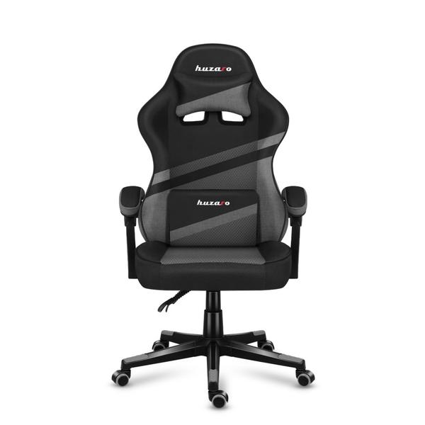 Scaun gaming Huzaro HZ-Force 4.4, Mesh, Cotiere moi, Perne lombara & cervicala, Cadru otel (Gri)