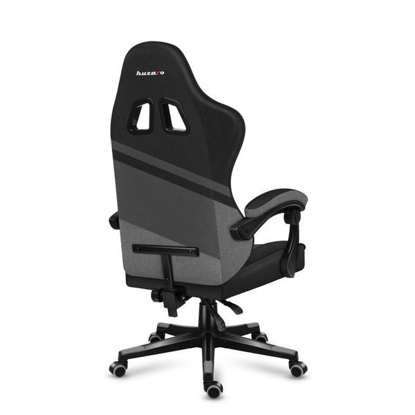 Scaun gaming Huzaro HZ-Force 4.4, Mesh, Cotiere moi, Perne lombara & cervicala, Cadru otel (Gri)