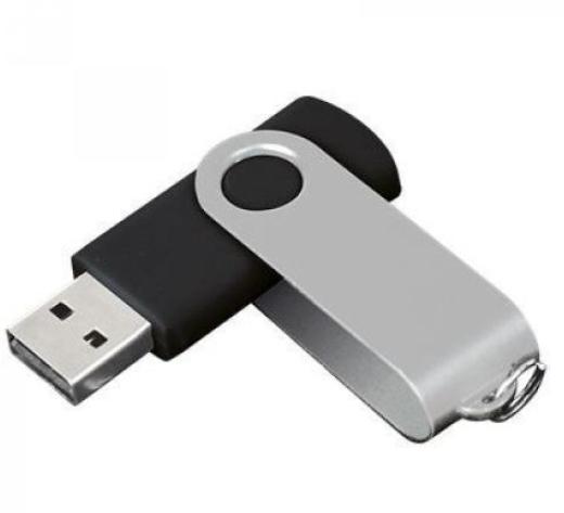 Stick memorie MediaRange MR907NTRL 4GB, USB 2.0 (Negru/Argintiu)