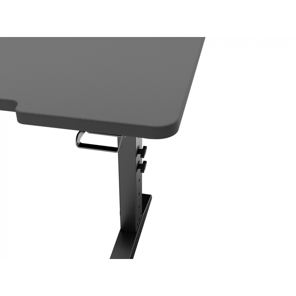 Birou gaming Genesis Holm Modular 180, Iluminare RGB, Suport pahar, Negru
