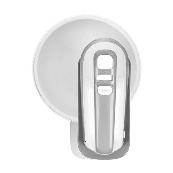 Mixer de mana cu bol rotativ Zokura Z1472, 500W (Alb)