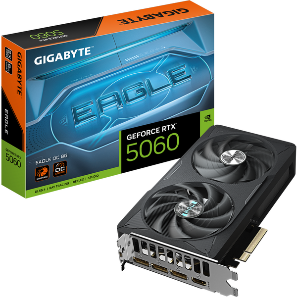 Placa video GIGABYTE GeForce RTX 5060 EAGLE OC 8GB, GDDR7, 128 bit DLSS 4.0