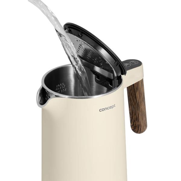 Fierbator electric Concept Norwood RK3304, 1.5 l, 2200 W (Crem)