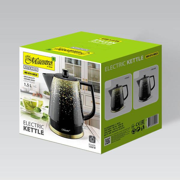 Fierbator electric Maestro MR-074-GOLD, 1.5 l, 1500 W (Auriu)