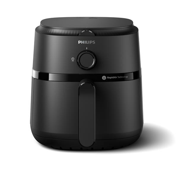 Friteuza cu aer cald Philips NA120/00, 4.2 l, 1500 W, 12 programe, Cronometru, Termostat ajustabil 80-200 C (Negru)